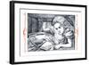 Alice in Wonderland: Alice Grows Large-John Tenniel-Framed Art Print