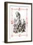 Alice in Wonderland: Alice Tips over the Jury Box-John Tenniel-Framed Art Print