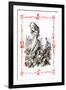 Alice in Wonderland: Alice Tips over the Jury Box-John Tenniel-Framed Art Print