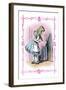 Alice in Wonderland: Alice Tries the Golden Key-John Tenniel-Framed Art Print