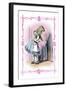 Alice in Wonderland: Alice Tries the Golden Key-John Tenniel-Framed Art Print