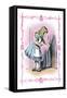 Alice in Wonderland: Alice Tries the Golden Key-John Tenniel-Framed Stretched Canvas