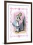 Alice in Wonderland: Alice Tries the Golden Key-John Tenniel-Framed Art Print