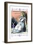 Alice in Wonderland: Alice Watches the White Rabbit-John Tenniel-Framed Art Print