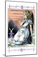 Alice in Wonderland: Alice Watches the White Rabbit-John Tenniel-Mounted Art Print