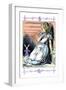 Alice in Wonderland: Alice Watches the White Rabbit-John Tenniel-Framed Art Print