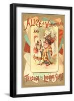 Alice in Wonderland and Through the Looking Glass-null-Framed Art Print