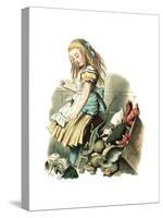 Alice in Wonderland by John Tenniel-Piddix-Stretched Canvas