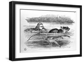 Alice in Wonderland by Lewis Carroll (E. Dodgson). Illustration of the First Edition by Tenniel, 18-John Tenniel-Framed Giclee Print