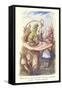 Alice in Wonderland, Caterpillar on Mushroom-null-Framed Stretched Canvas