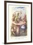 Alice in Wonderland, Caterpillar on Mushroom-null-Framed Art Print