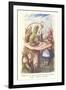 Alice in Wonderland, Caterpillar on Mushroom-null-Framed Art Print