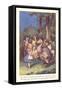 Alice in Wonderland, Caucus Race-null-Framed Stretched Canvas