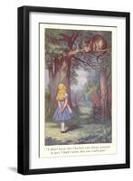 Alice in Wonderland, Cheshire Cat-null-Framed Art Print