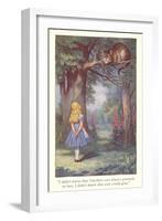 Alice in Wonderland, Cheshire Cat-null-Framed Art Print