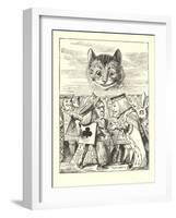 Alice in Wonderland, Cheshire Cat-null-Framed Art Print