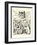 Alice in Wonderland, Cheshire Cat-null-Framed Art Print