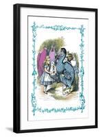 Alice in Wonderland: Dodo Gives Alice a Thimble-John Tenniel-Framed Art Print