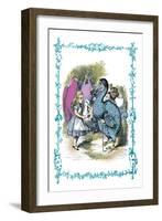 Alice in Wonderland: Dodo Gives Alice a Thimble-John Tenniel-Framed Art Print