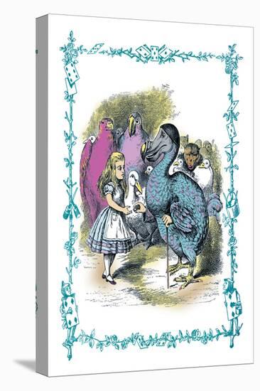 Alice in Wonderland: Dodo Gives Alice a Thimble-John Tenniel-Stretched Canvas