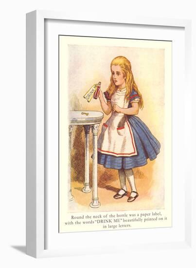 Alice in Wonderland, Drink Me-null-Framed Art Print