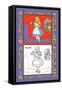 Alice in Wonderland: Drink Me-John Tenniel-Framed Stretched Canvas