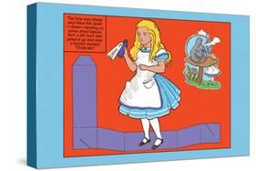 Alice in Wonderland: Drink Me-John Tenniel-Stretched Canvas