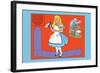 Alice in Wonderland: Drink Me-John Tenniel-Framed Art Print