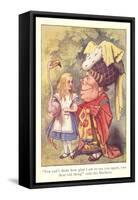 Alice in Wonderland, Duchess and Flamingo-null-Framed Stretched Canvas