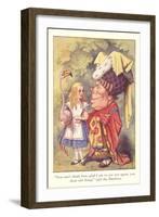 Alice in Wonderland, Duchess and Flamingo-null-Framed Art Print