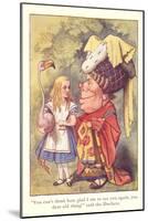 Alice in Wonderland, Duchess and Flamingo-null-Mounted Art Print