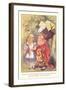 Alice in Wonderland, Duchess and Flamingo-null-Framed Art Print