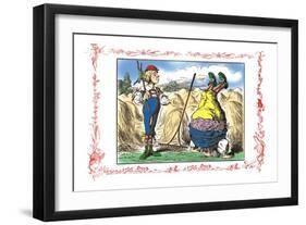 Alice in Wonderland: Father William and the Young Man-John Tenniel-Framed Art Print