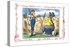 Alice in Wonderland: Father William and the Young Man-John Tenniel-Stretched Canvas