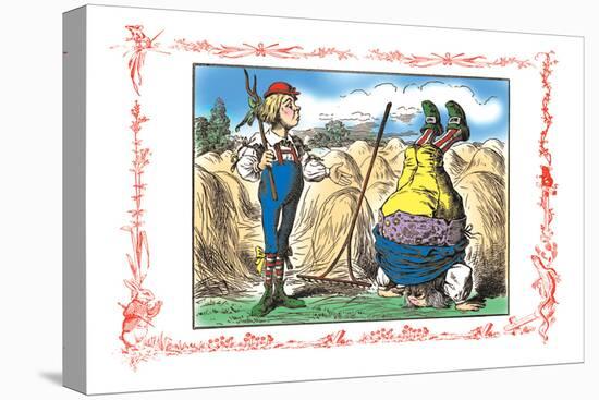 Alice in Wonderland: Father William and the Young Man-John Tenniel-Stretched Canvas