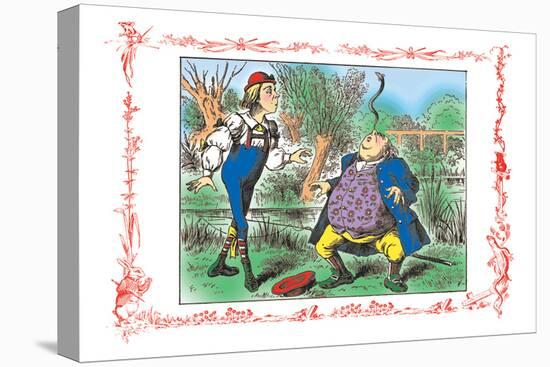 Alice in Wonderland: Father William Balances an Eel-John Tenniel-Stretched Canvas