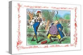 Alice in Wonderland: Father William Balances an Eel-John Tenniel-Stretched Canvas