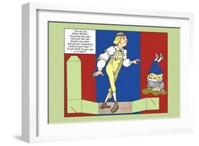 Alice in Wonderland: Father William Stands on His Head-John Tenniel-Framed Art Print