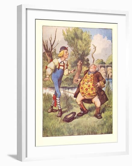 Alice in Wonderland, Father William-null-Framed Art Print