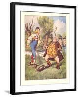 Alice in Wonderland, Father William-null-Framed Art Print