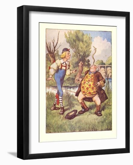 Alice in Wonderland, Father William-null-Framed Art Print