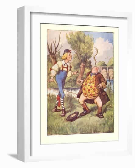 Alice in Wonderland, Father William-null-Framed Art Print