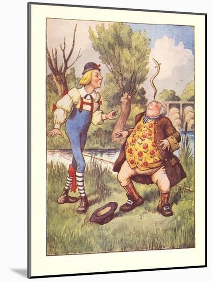 Alice in Wonderland, Father William-null-Mounted Art Print