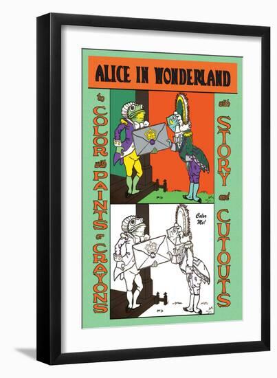 Alice in Wonderland: Frontman and Footman-John Tenniel-Framed Art Print