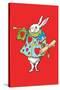 Alice in Wonderland: Horn and Hearts-John Tenniel-Stretched Canvas