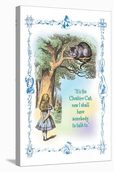 Alice in Wonderland: It's the Cheshire Cat-John Tenniel-Stretched Canvas