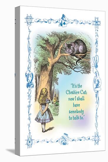 Alice in Wonderland: It's the Cheshire Cat-John Tenniel-Stretched Canvas