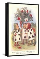 Alice in Wonderland, Painting Roses-null-Framed Stretched Canvas