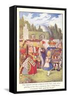 Alice in Wonderland, Queen of Hearts-null-Framed Stretched Canvas