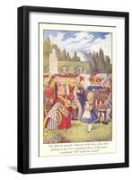 Alice in Wonderland, Queen of Hearts-null-Framed Art Print